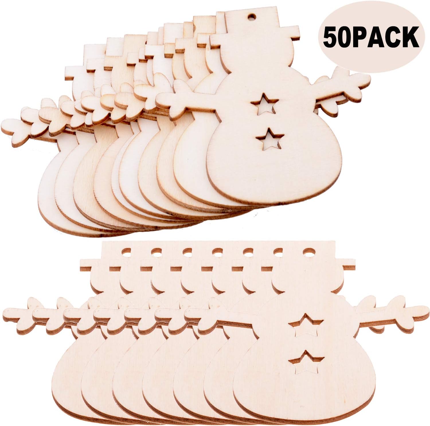 diy wooden snowman ornaments craft