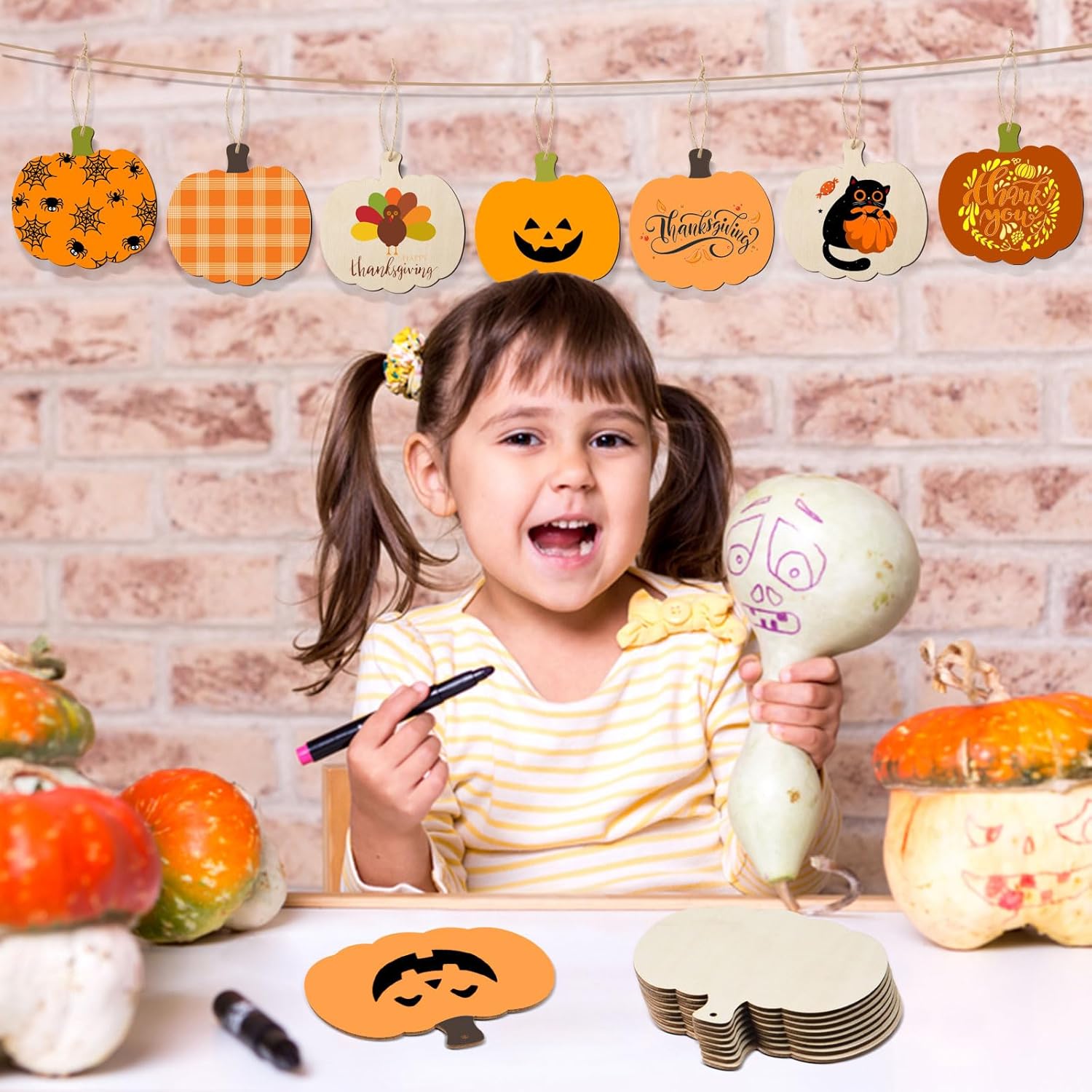 diy wooden pumpkin ornaments craft