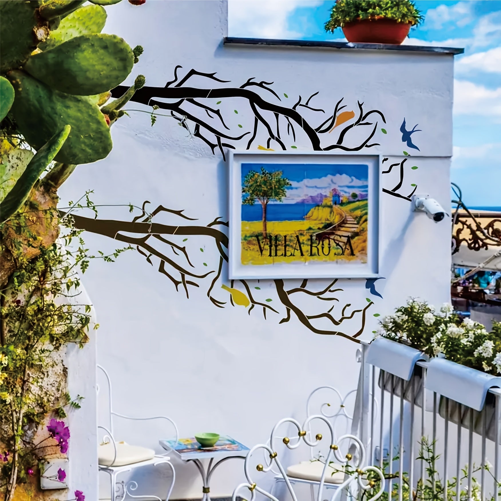 bird silhouette stencil for painting