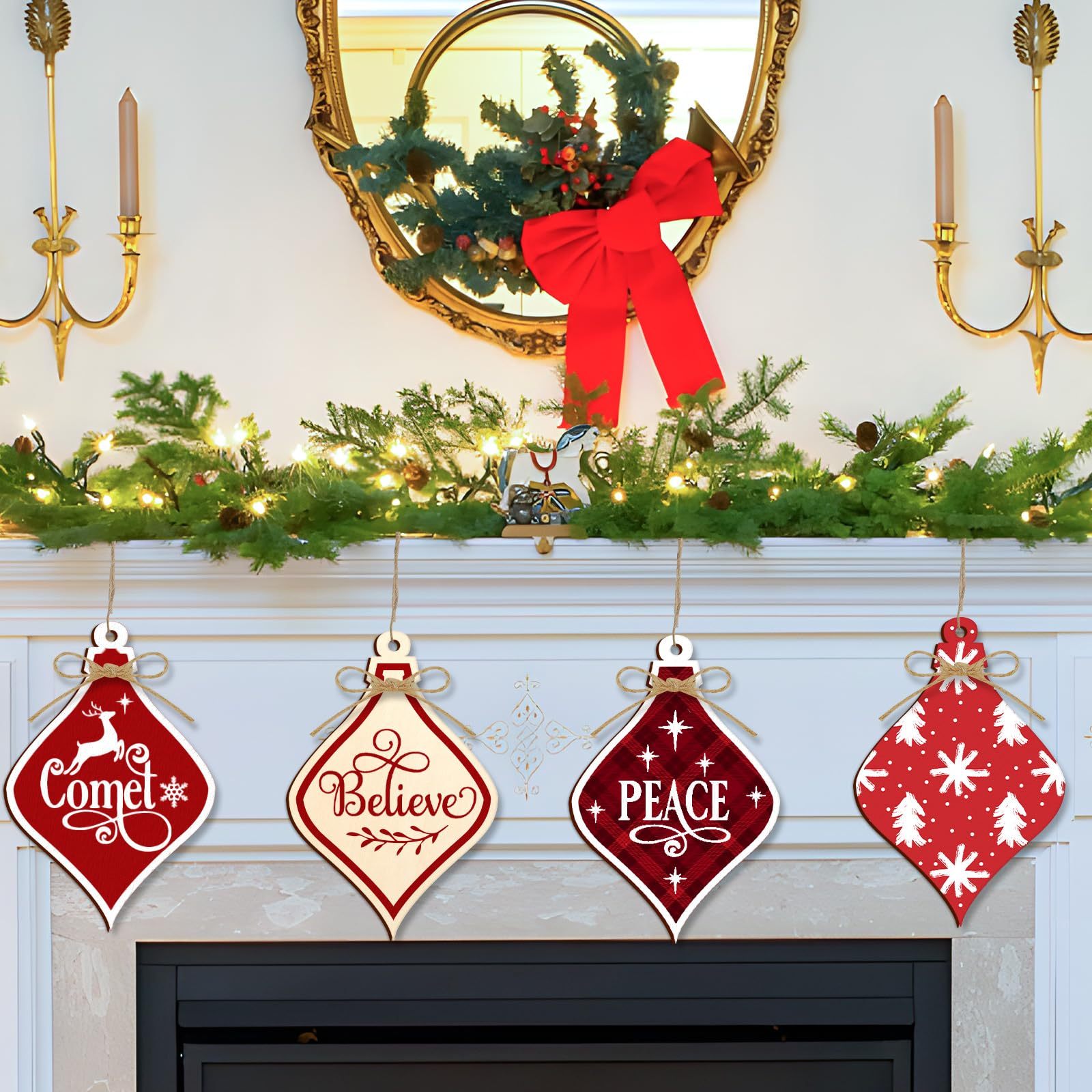 wood slices for Christmas decoration