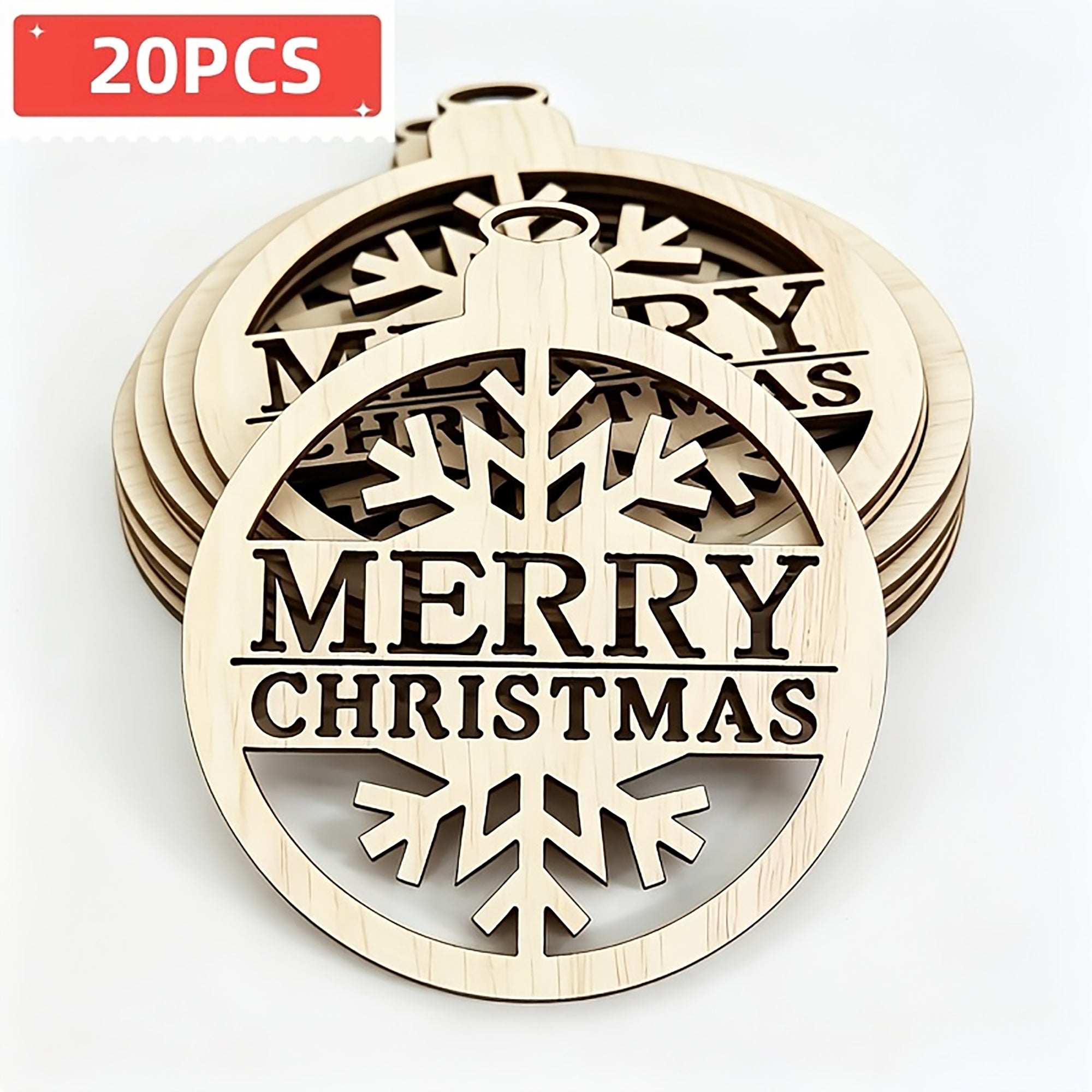 wooden Christmas ornament blanks for acrylic painting