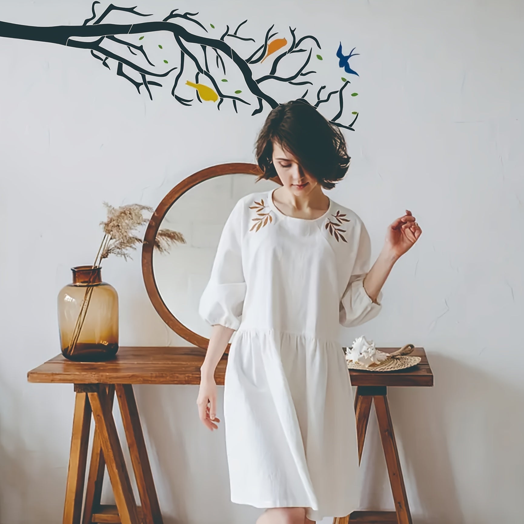 tree design stencil for wall art