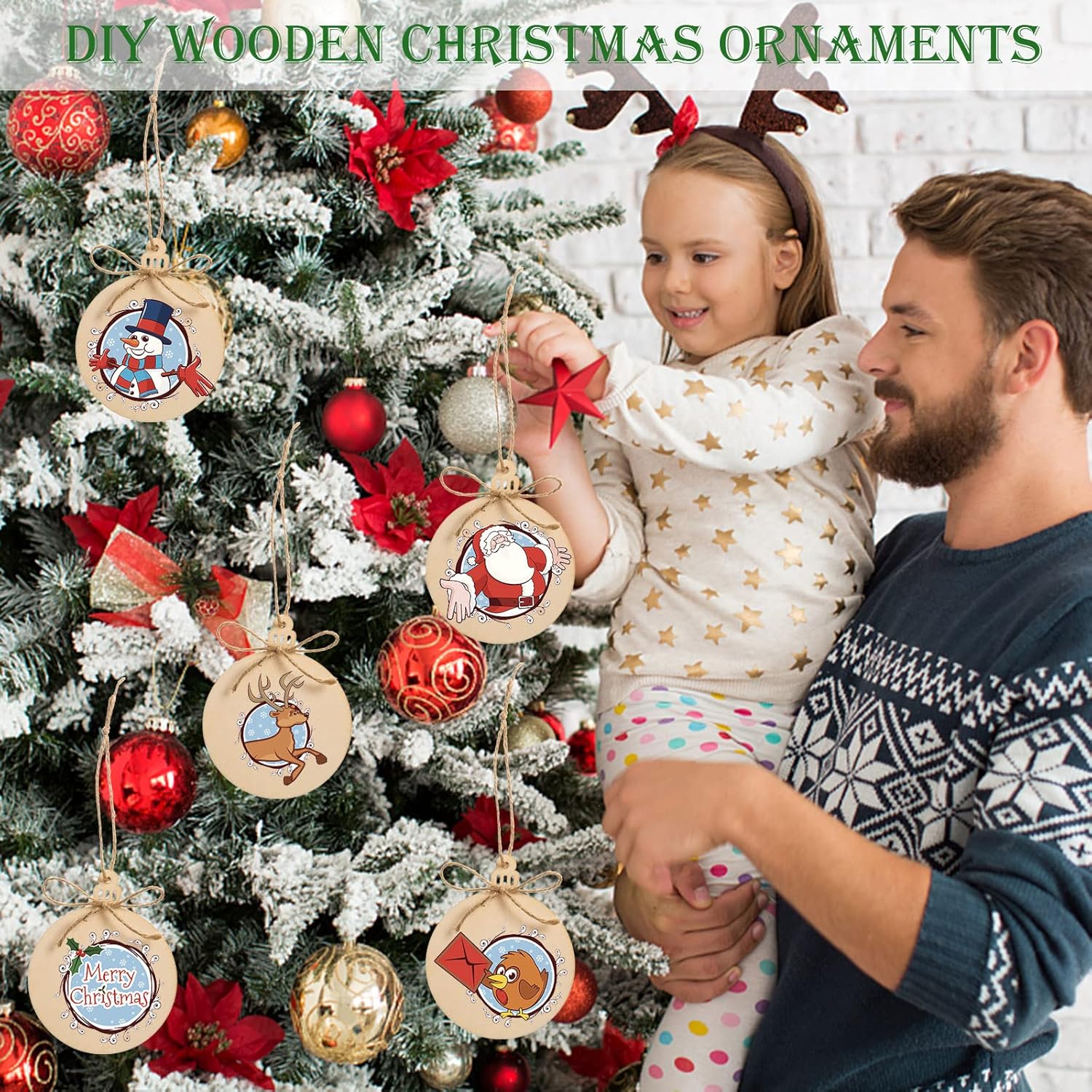wood discs for christmas diy crafts