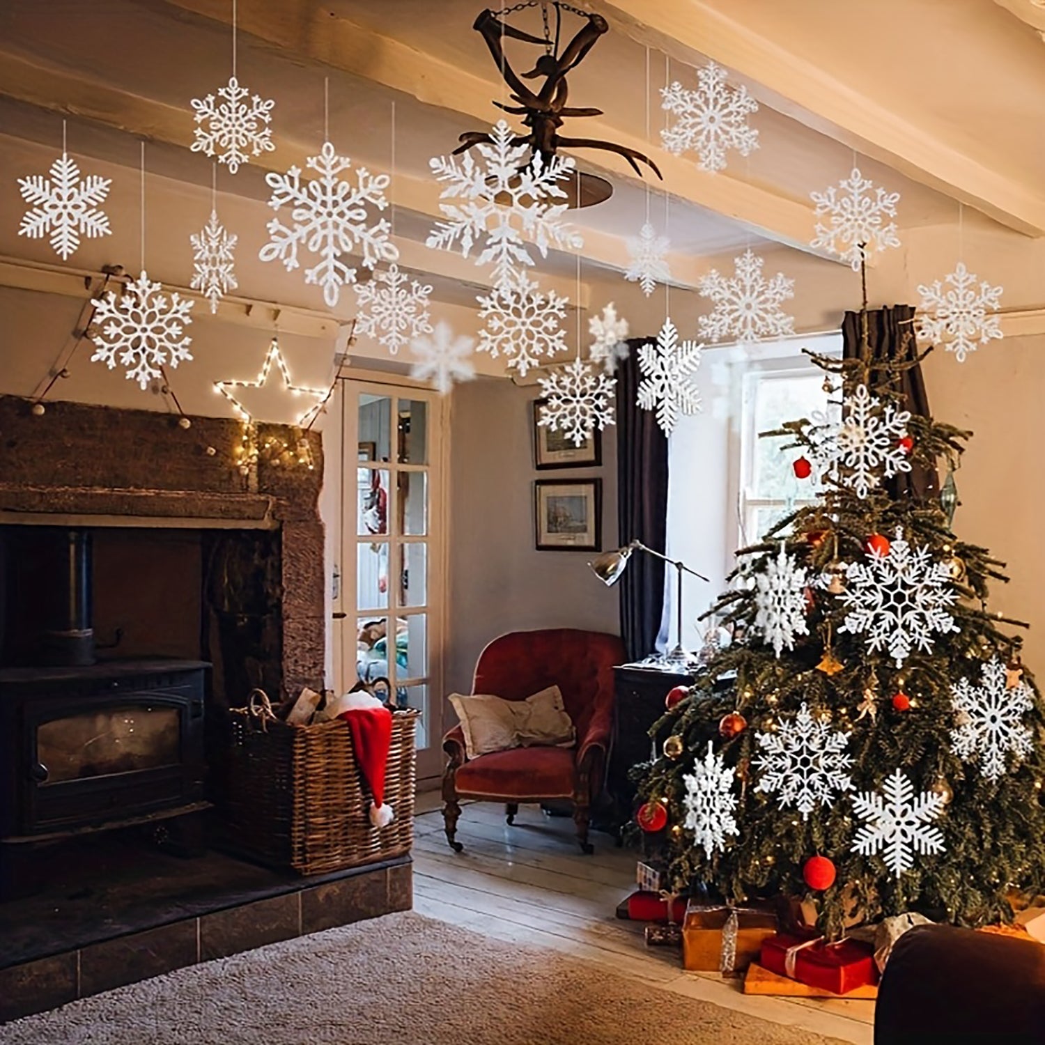 holiday snowflake hanging decoration
