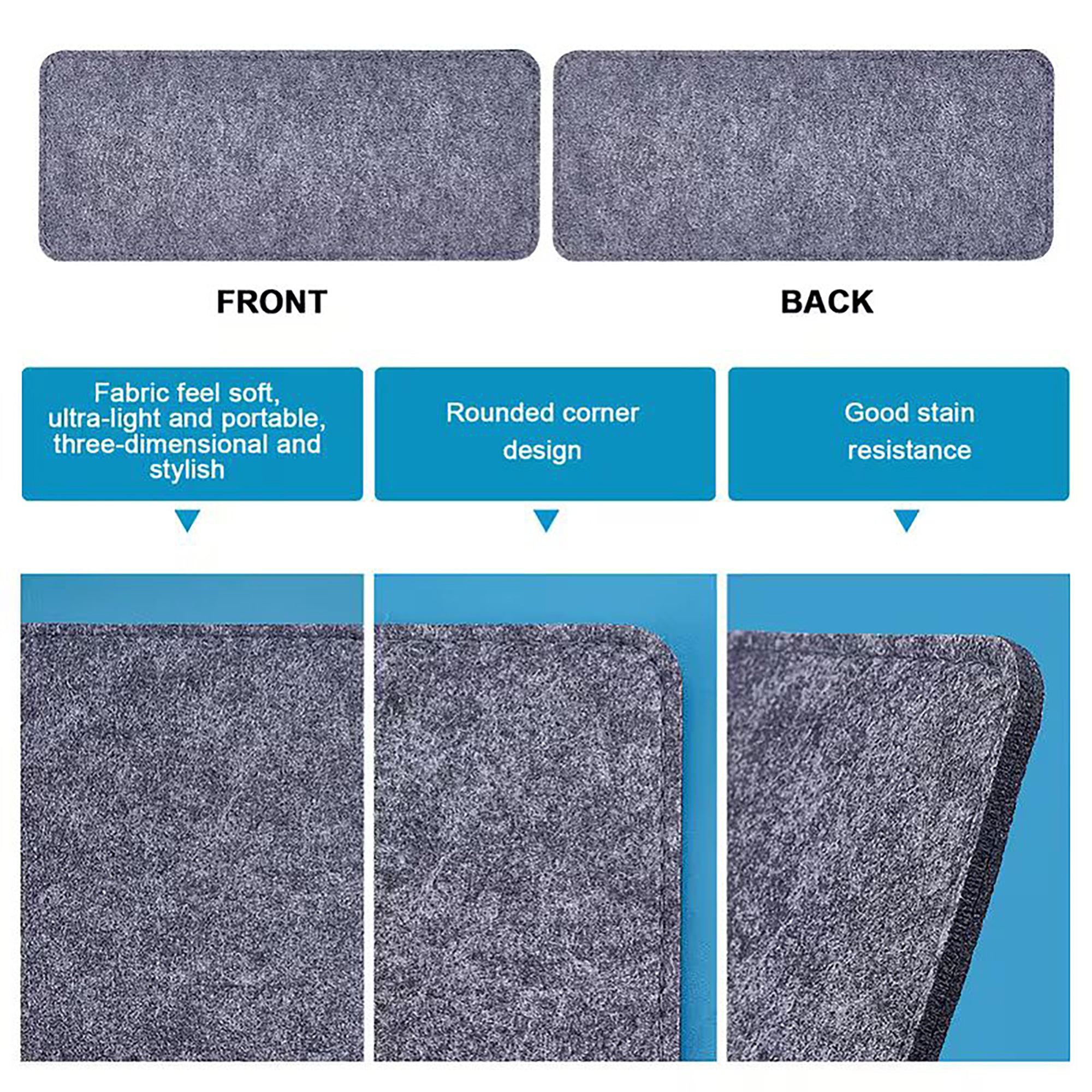 12 x 5 inch felt bottom for tote bags