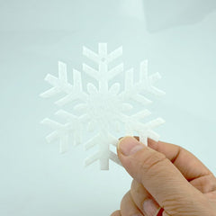 felt snowflake ornaments set