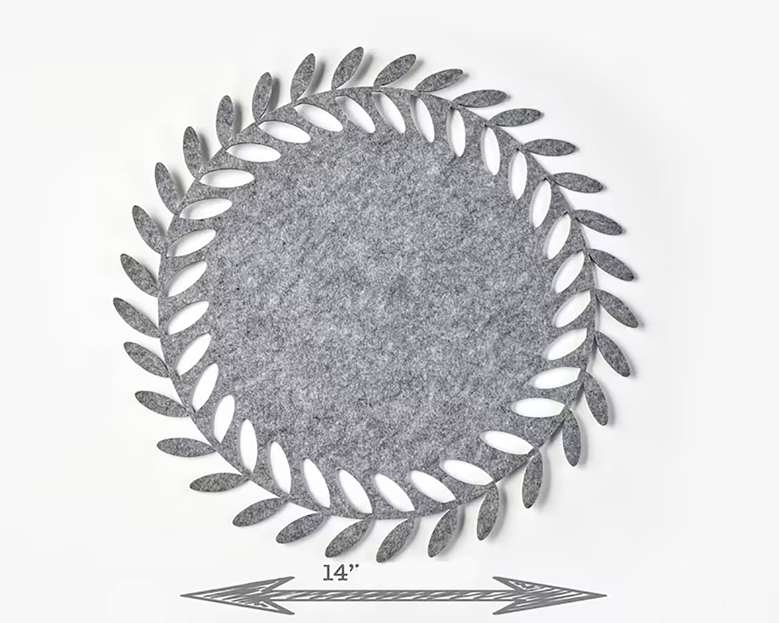 round felt placemat