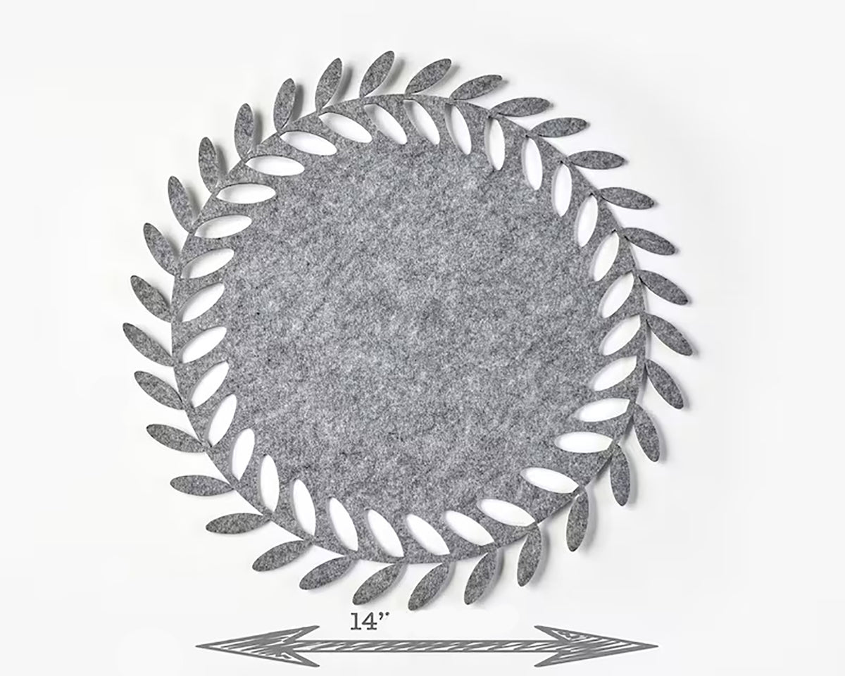 round felt placemat