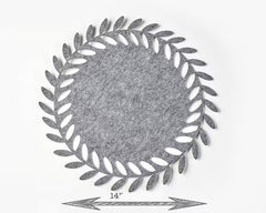 round felt placemat