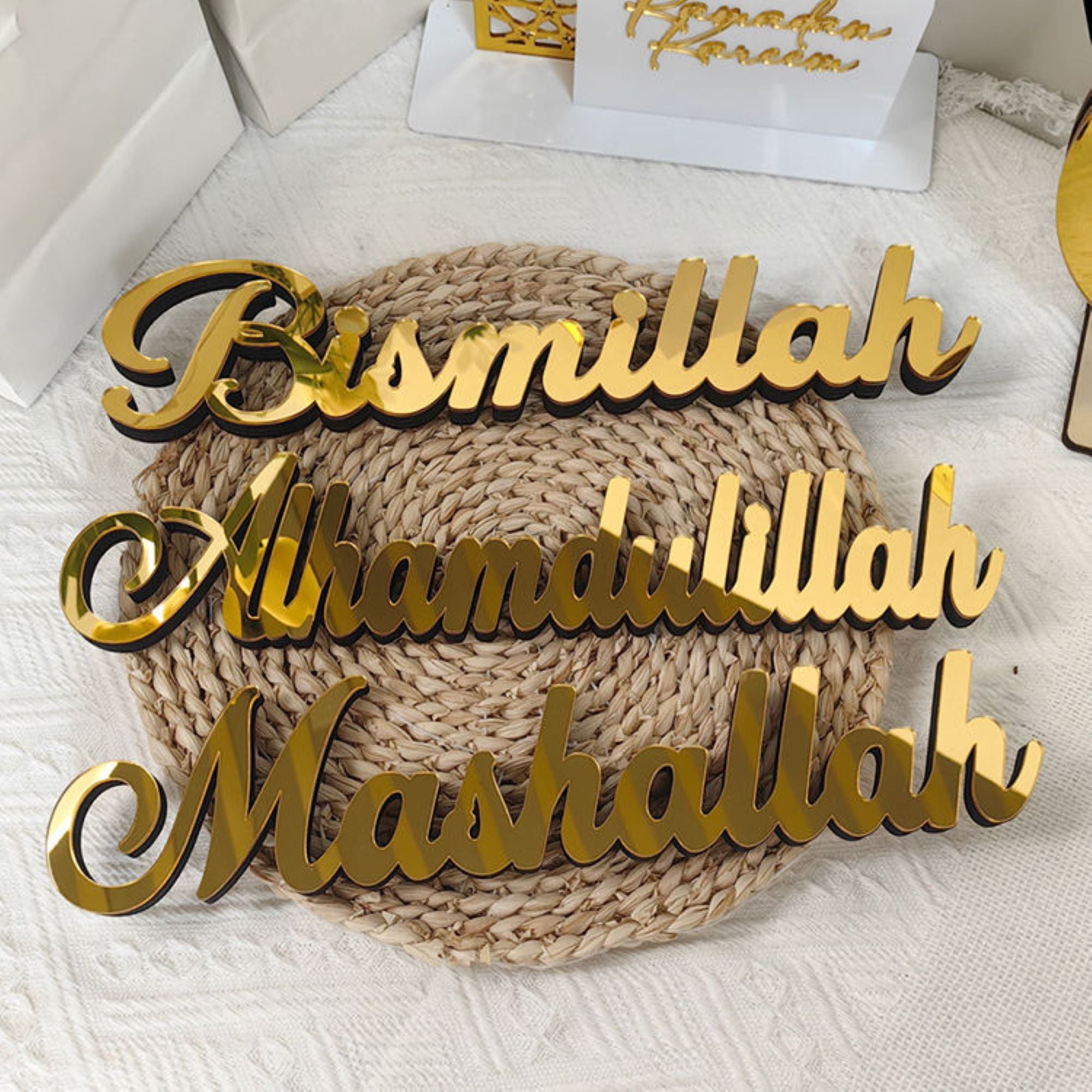 Muslim home decoration Eid Mubarak sign