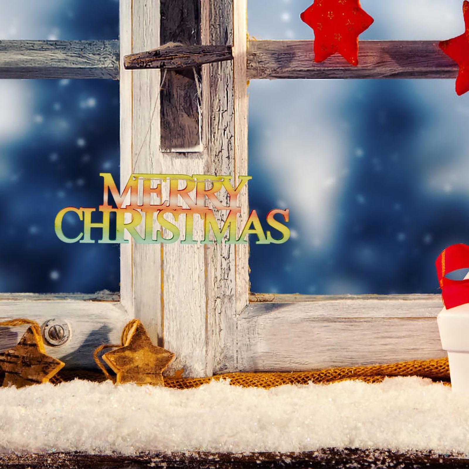 rustic christmas lettering