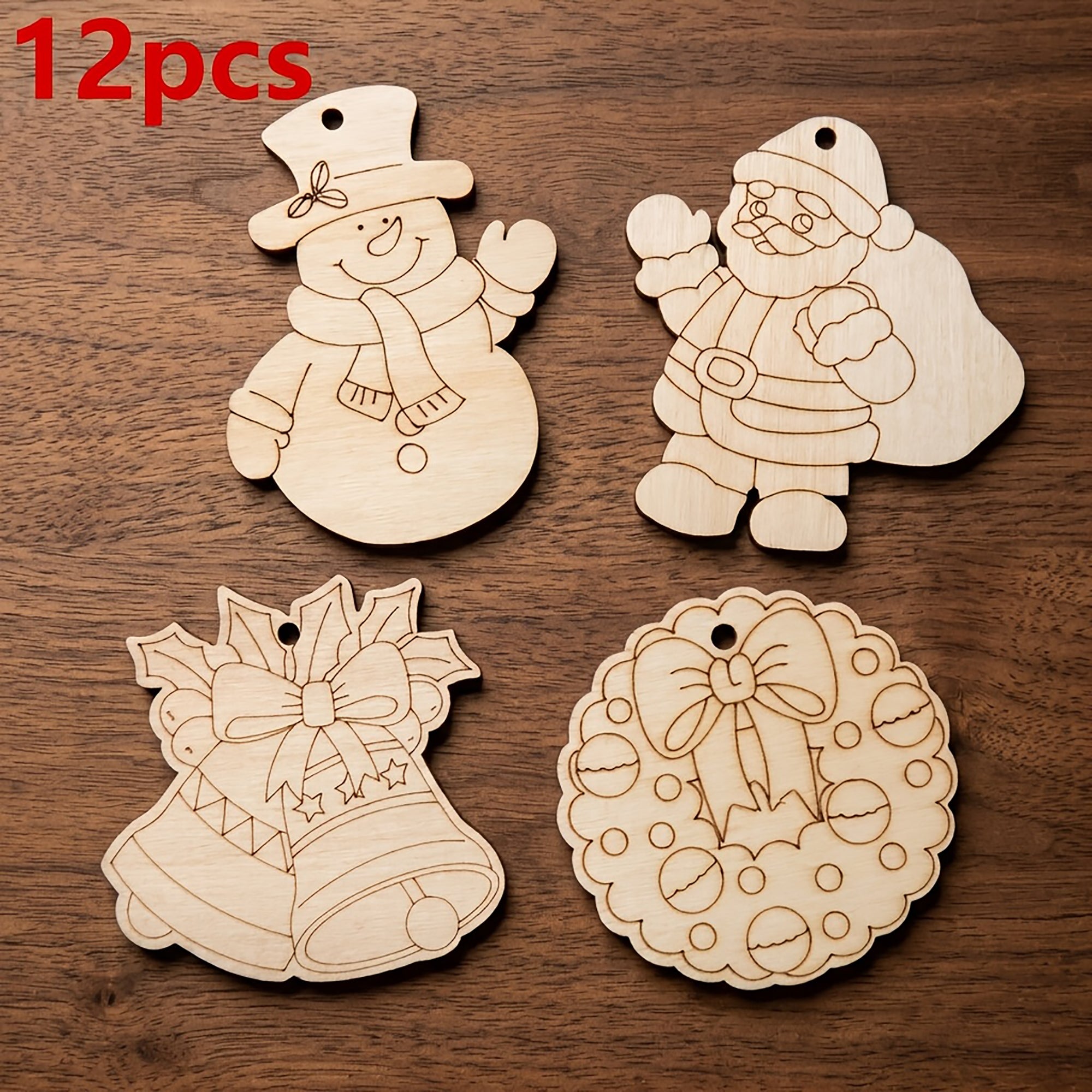 diy wooden christmas hanging decorations for home