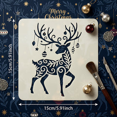 reusable reindeer stencil for diy art and craft