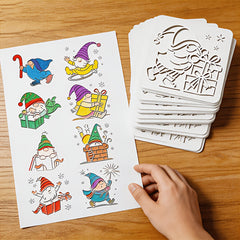 merry christmas lettering stencil for diy holiday signs wooden plaques and christmas decorations