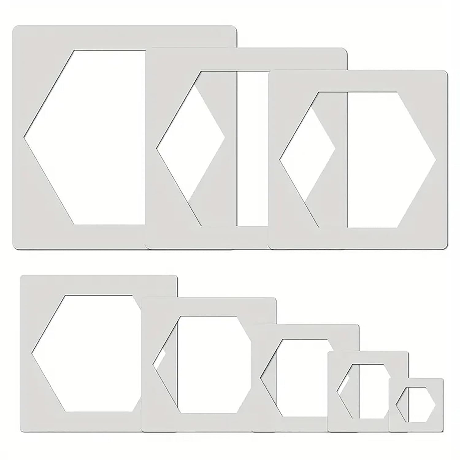 large hexagon stencil for wall painting
