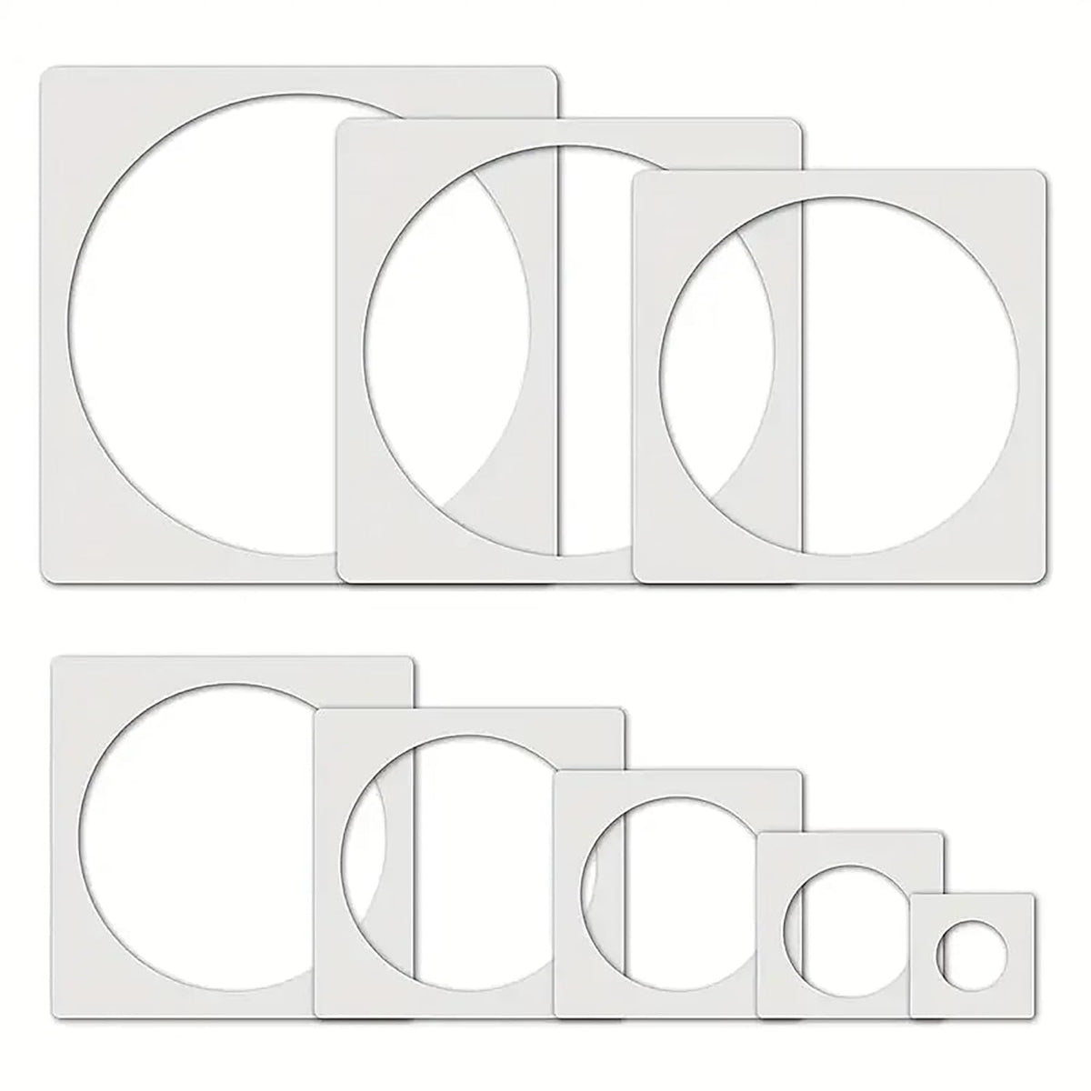 circle stencil set for wall painting
