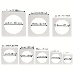 plastic circle stencil for diy painting
