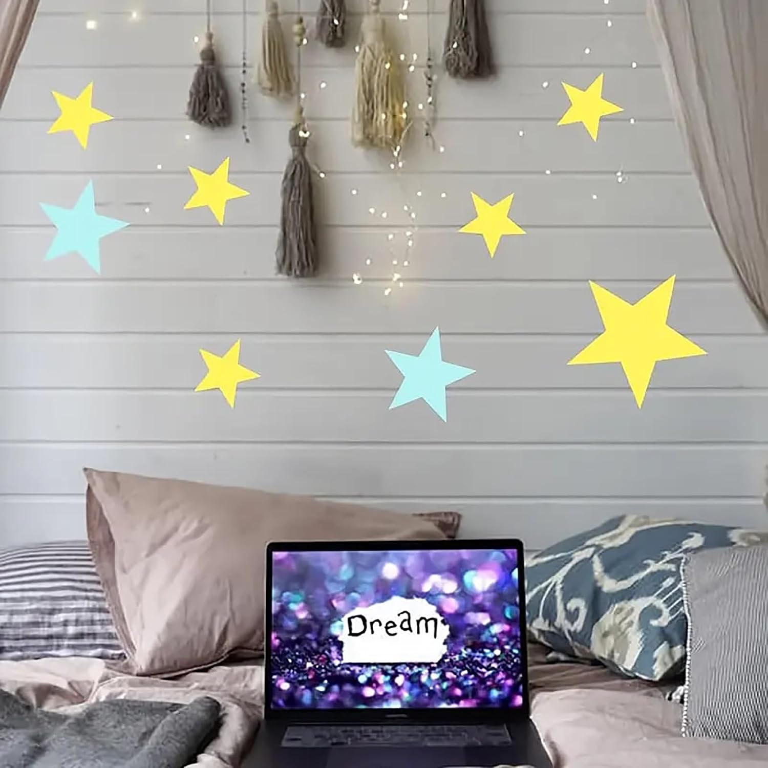 wall art star stencil for acrylic painting
