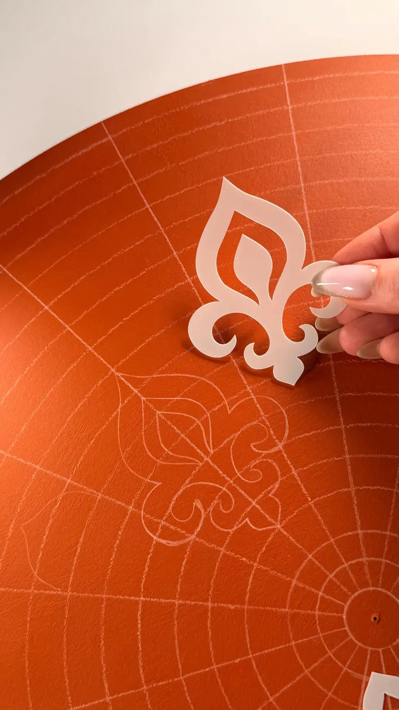 pet plastic stencil set for detailed artwork
