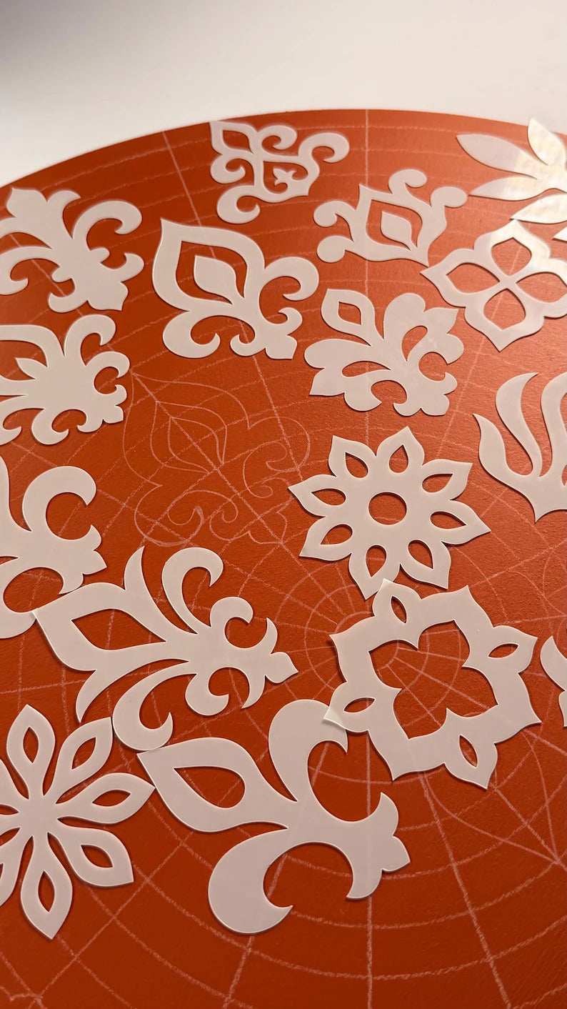 decorative stencil set for craft projects
