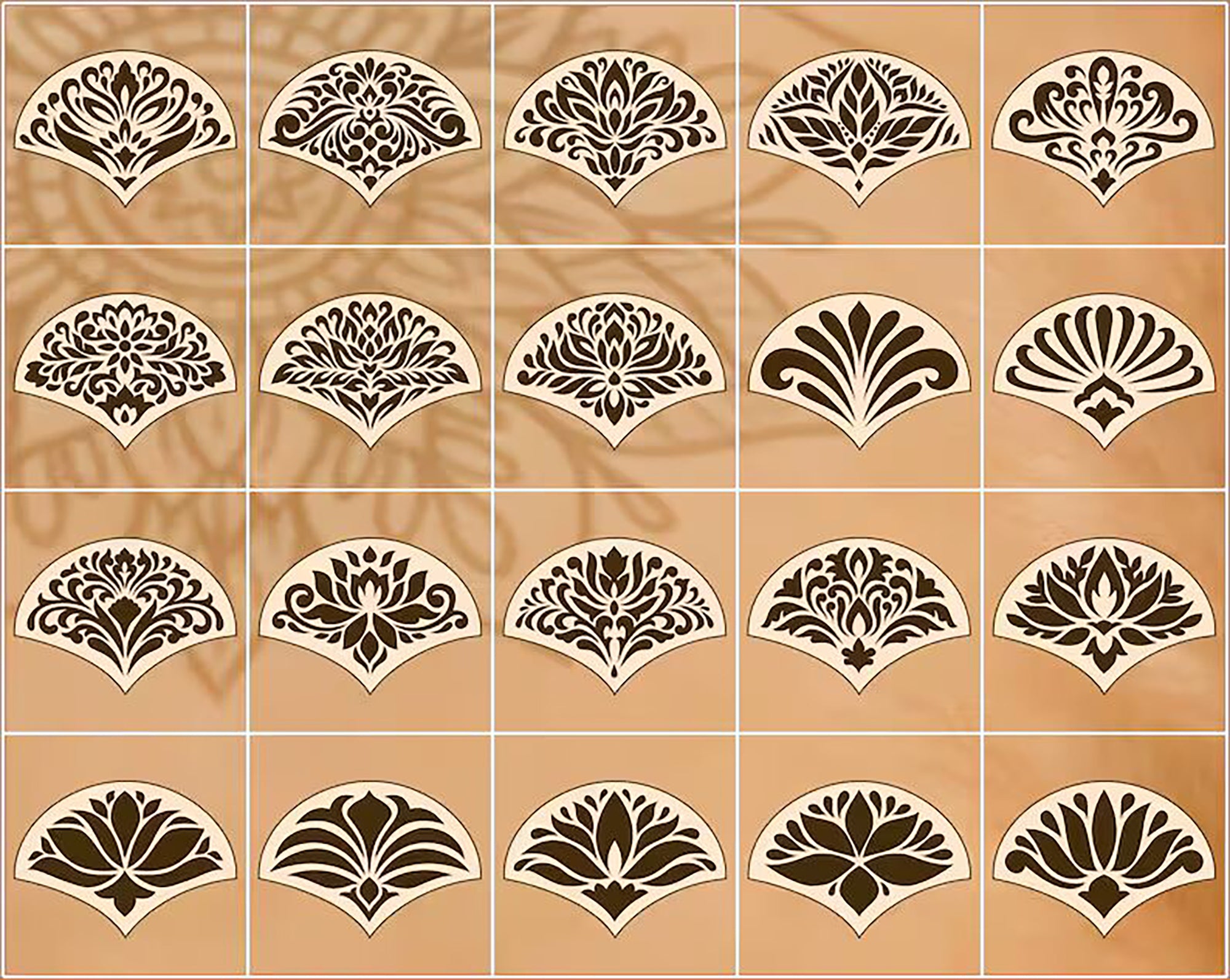 mandala stencil set for diy painting projects
