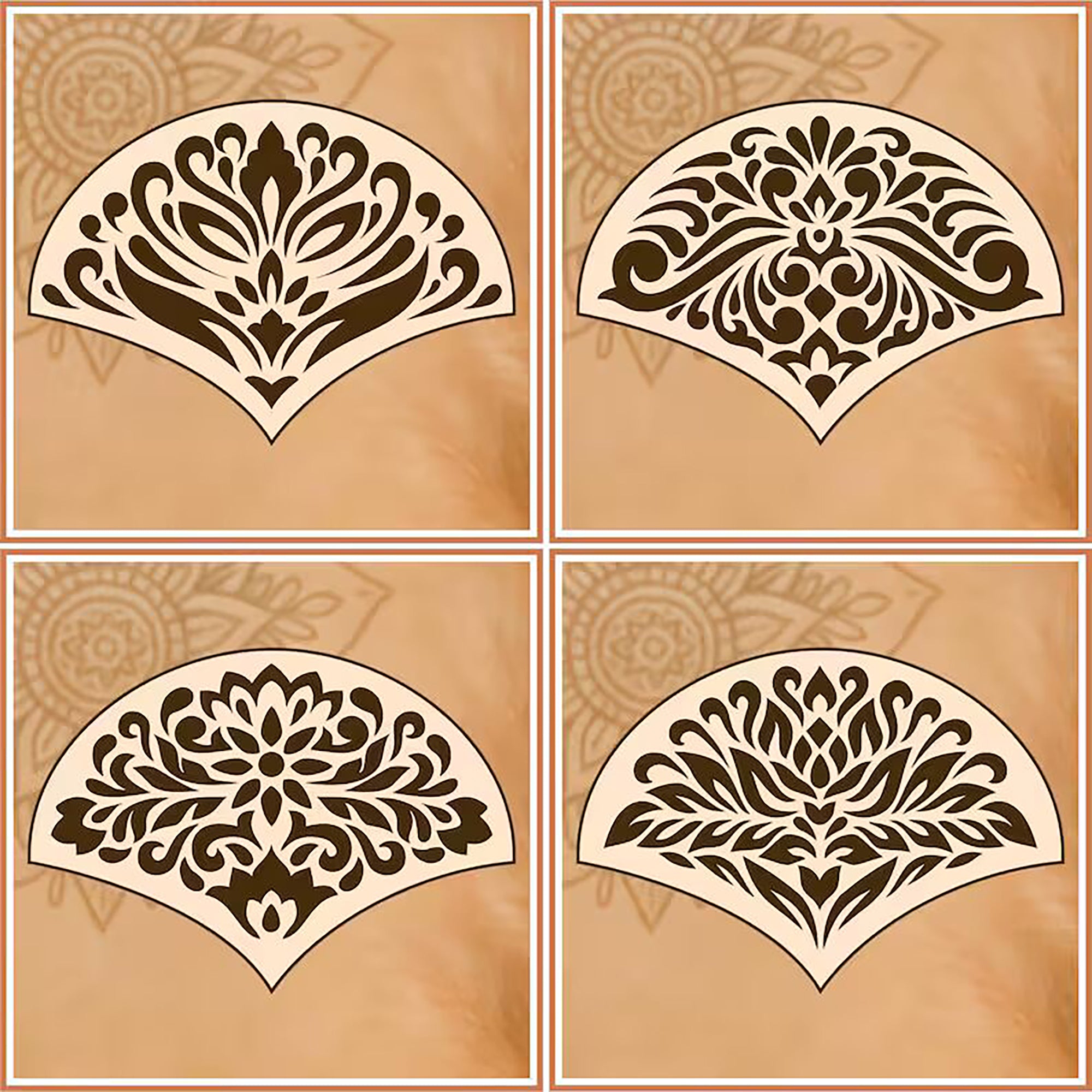 pet plastic stencil set for detailed artwork
