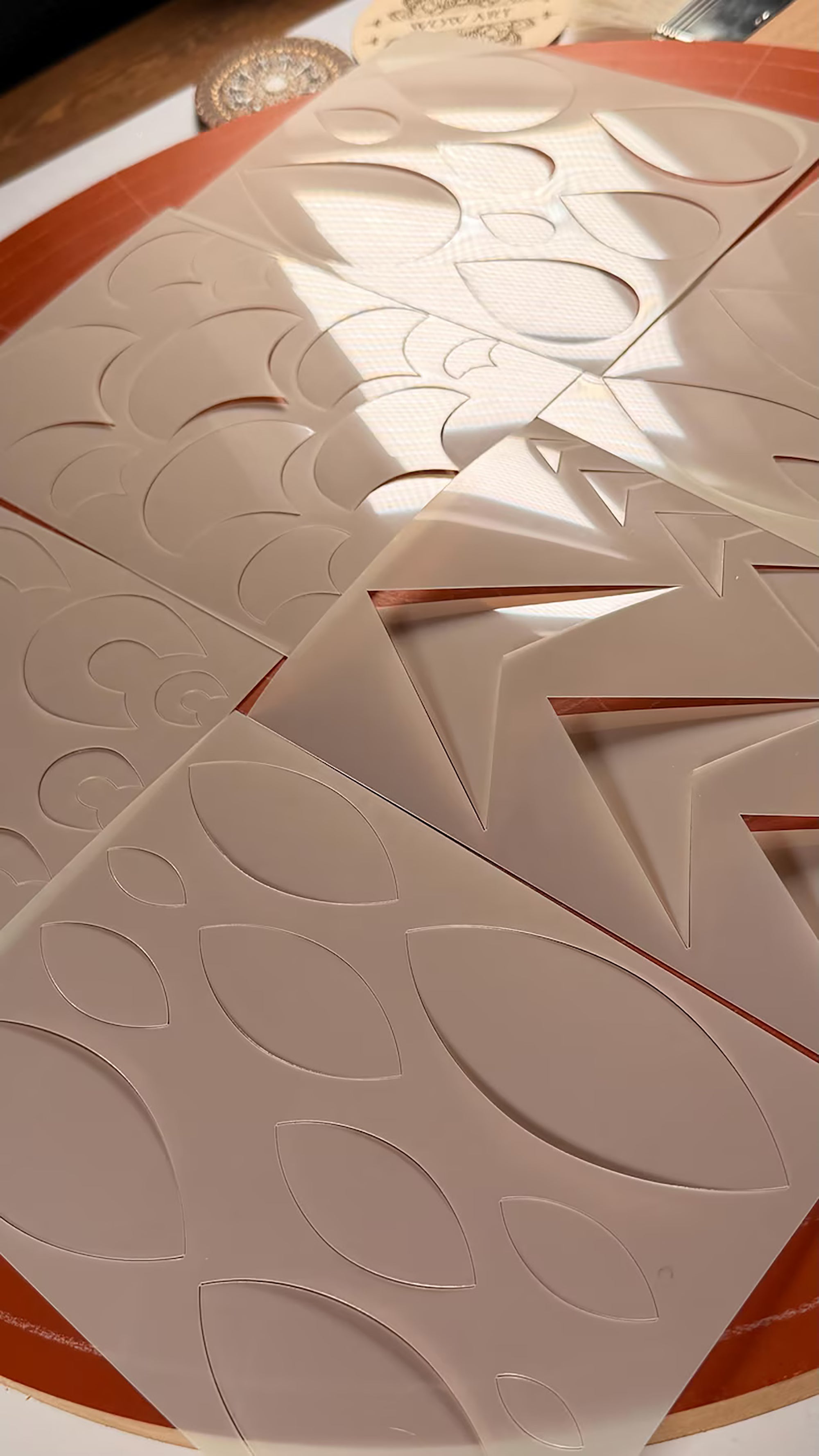 30 design stencil set for craft projects
