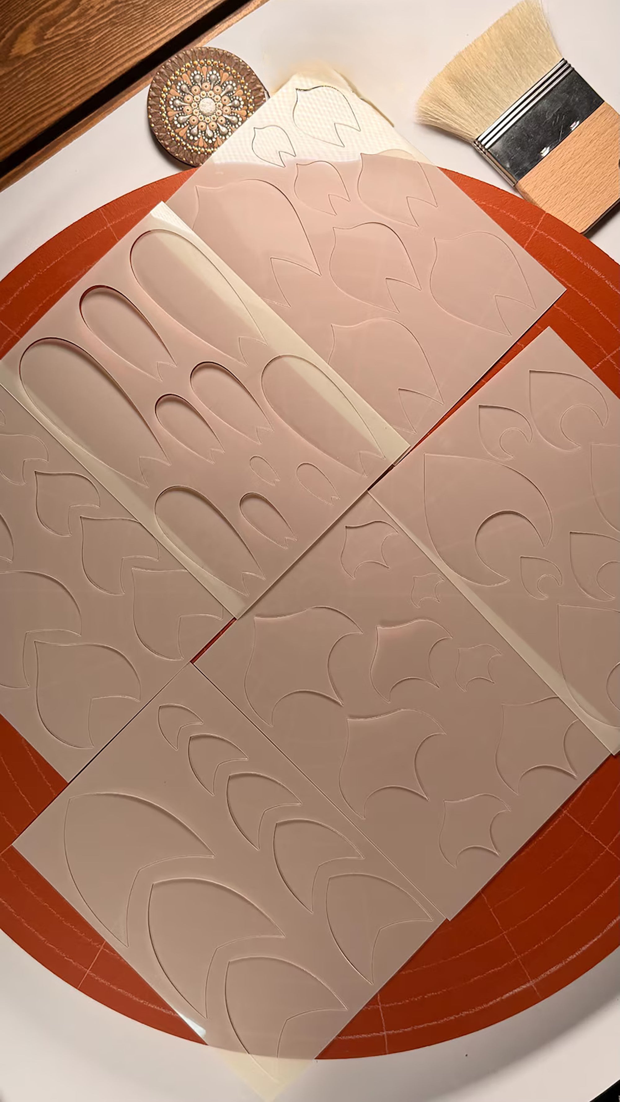 stencil kit for mdf base art work
