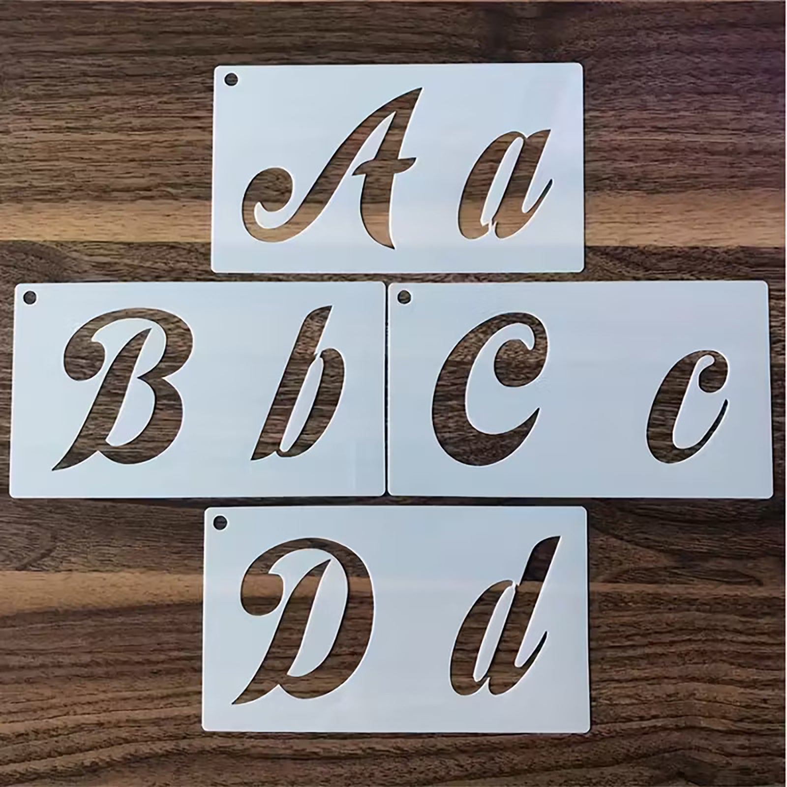 letters and numbers stencil set
