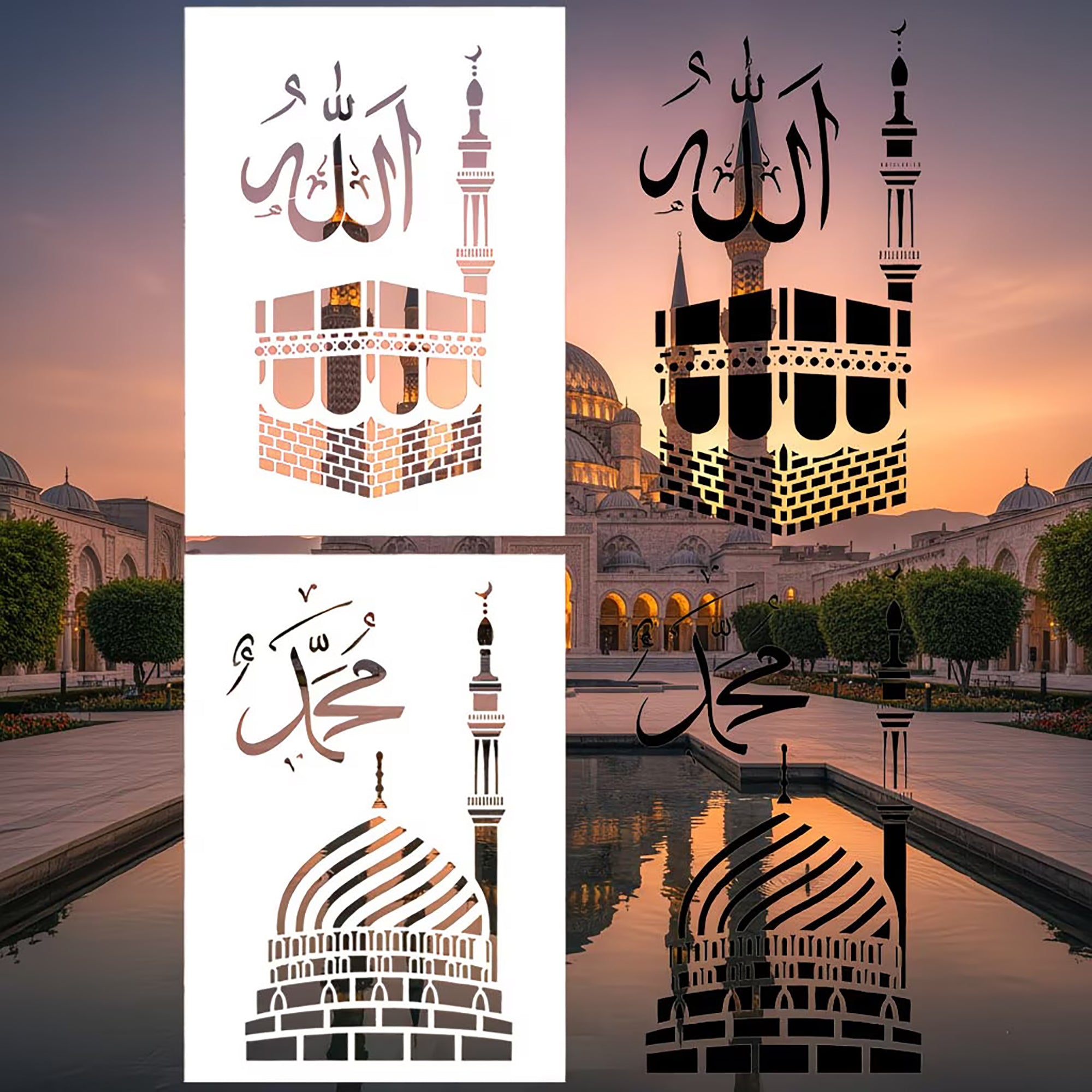 reusable ramadan stencil for painting