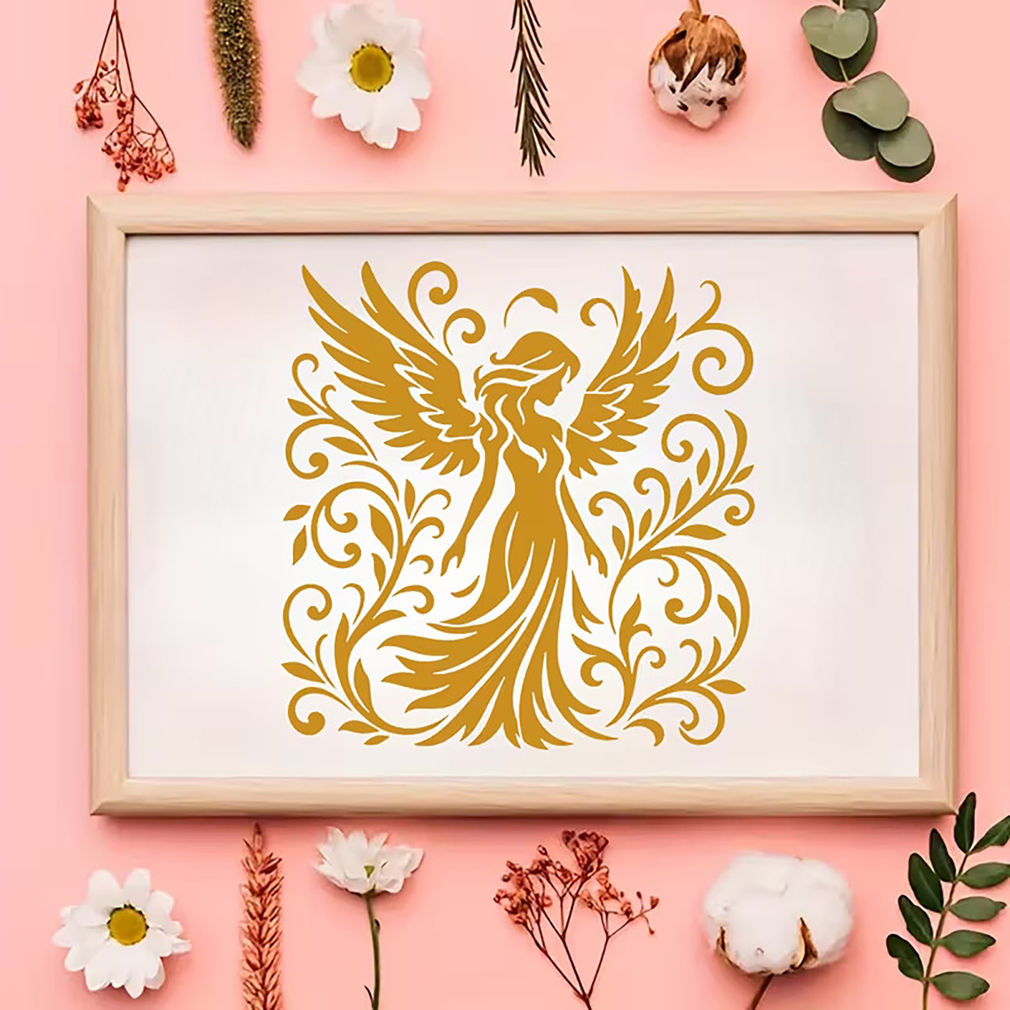 pet plastic stencil for acrylic art work
