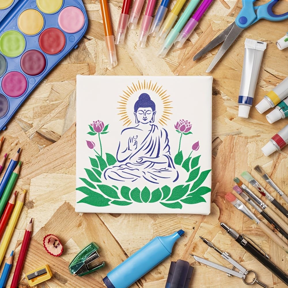 buddha stencil template for furniture painting