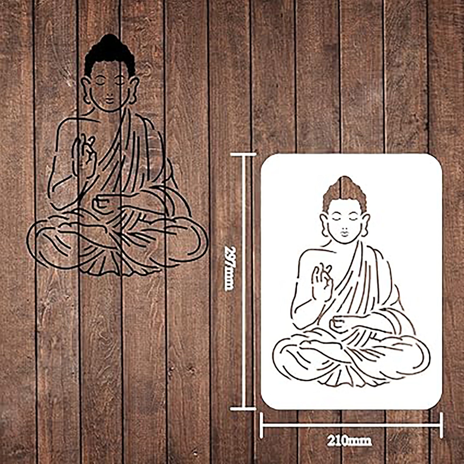 buddha painting stencil

