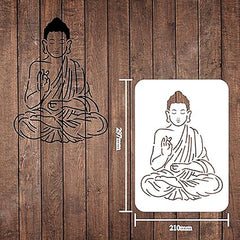 buddha painting stencil
