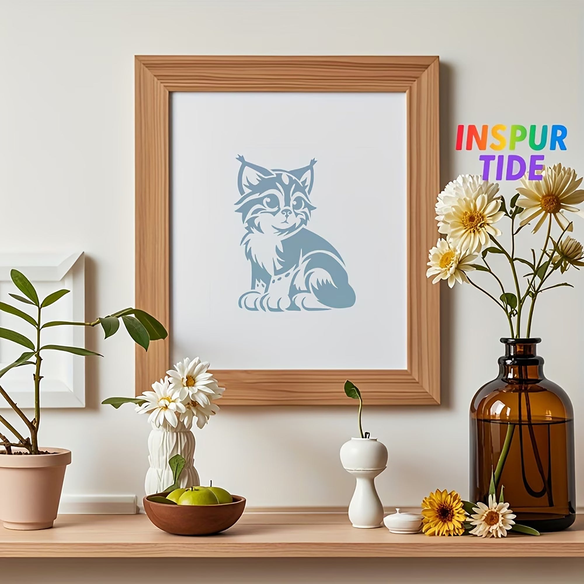 stencil for furniture painting cat pattern
