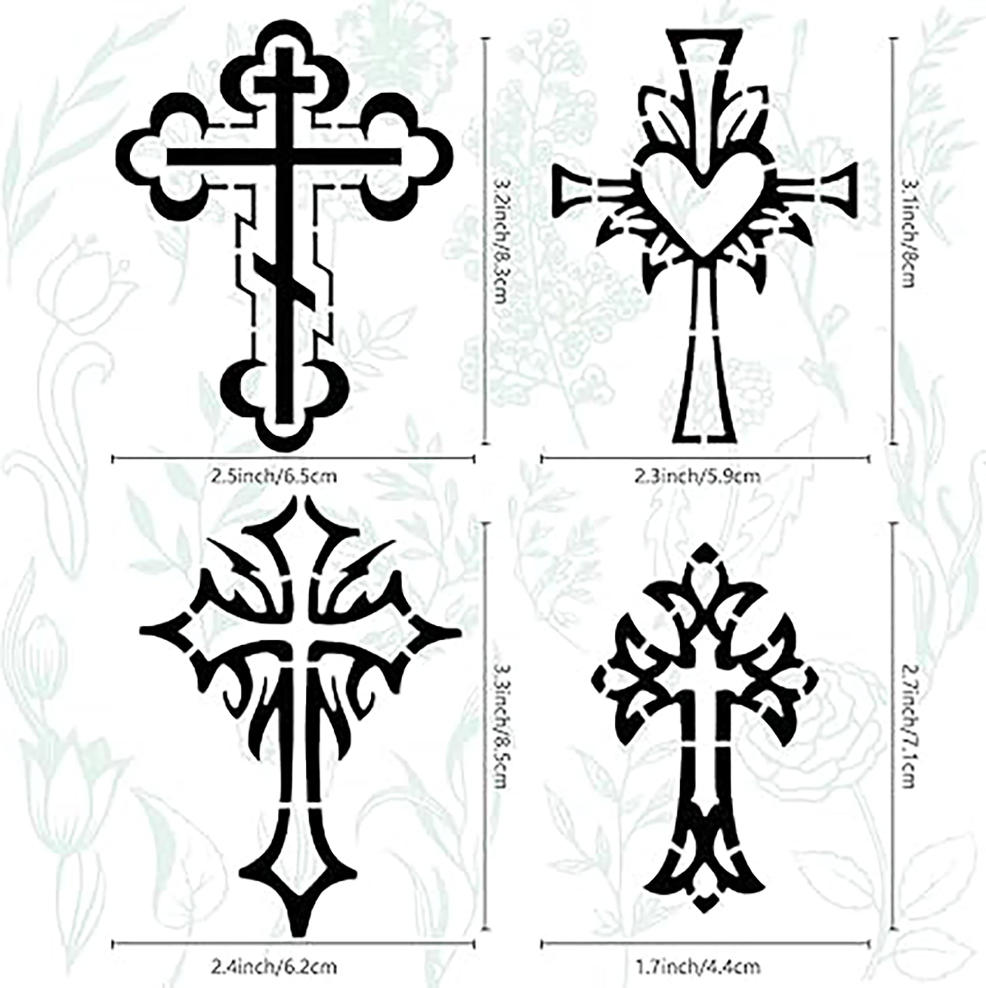christian stencil stainless steel