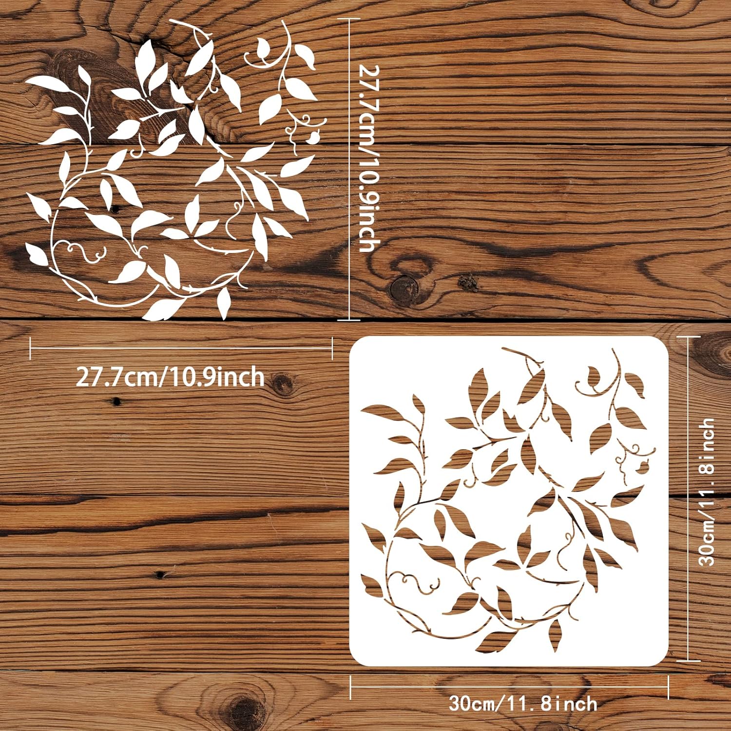 botanical stencil diy
