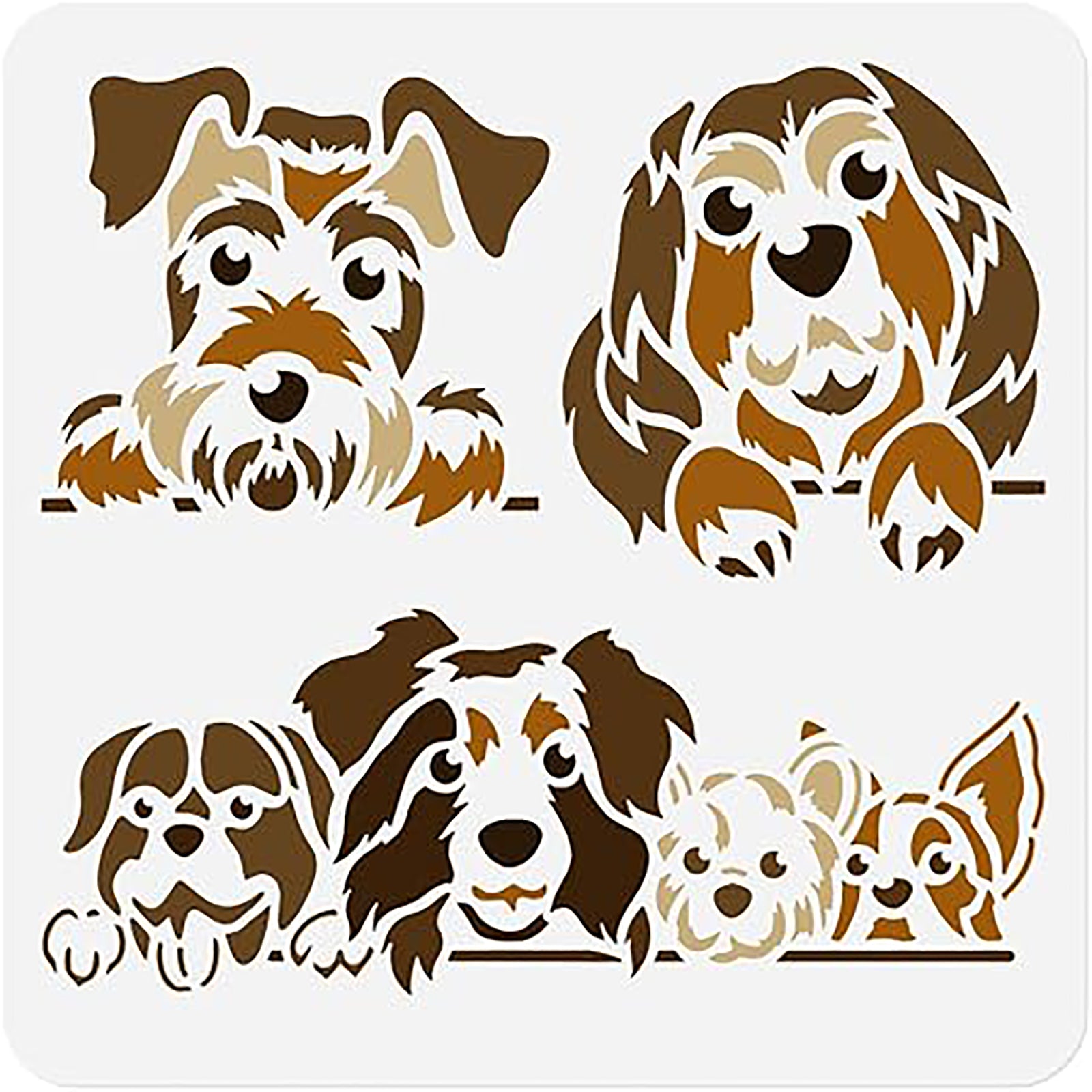 dog stencil diy
