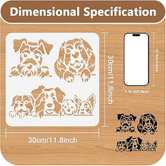 puppy stencil painting
