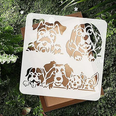 dog head stencil
