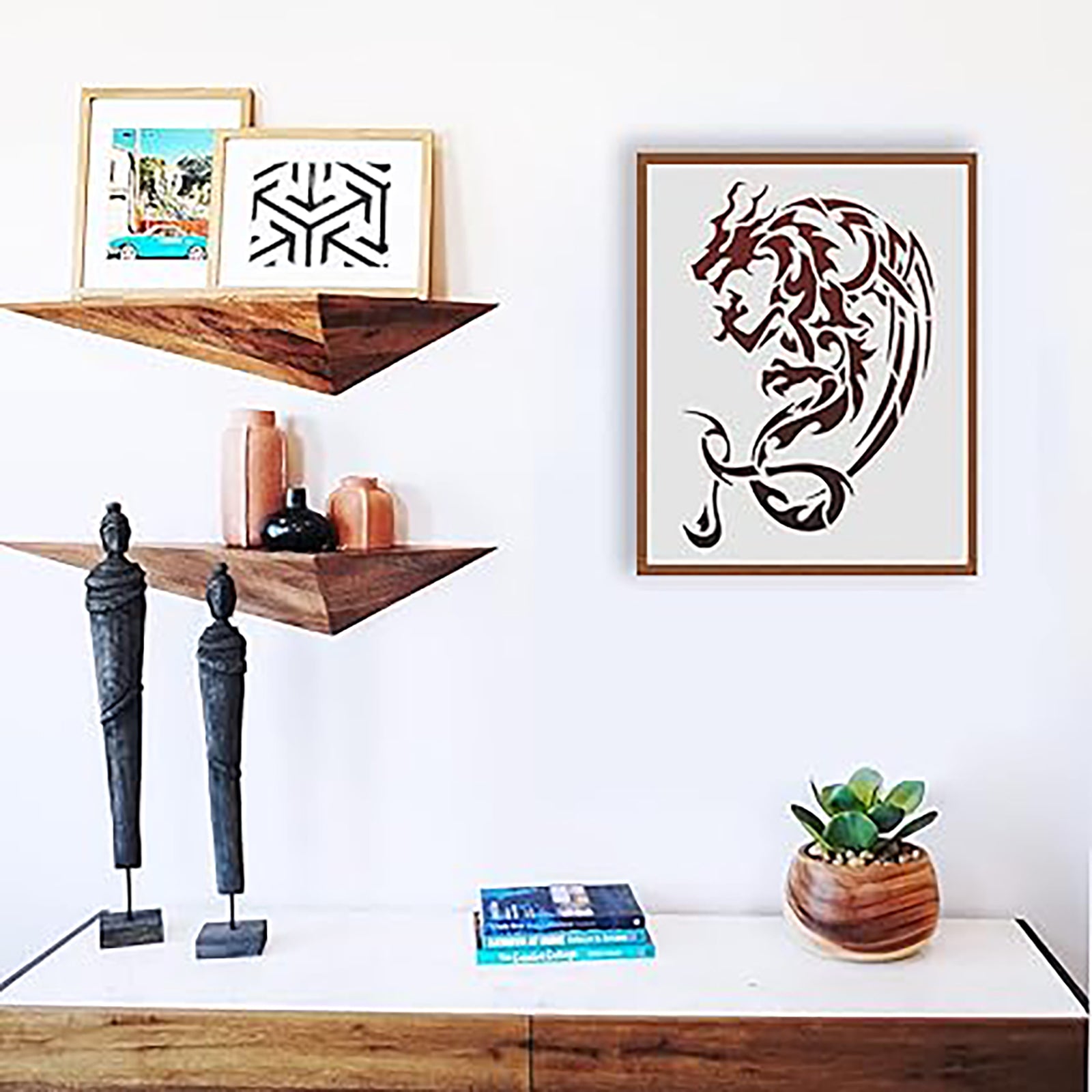 dragon painting stencil
