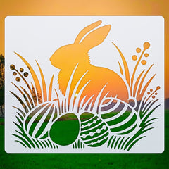 bunny egg stencil
