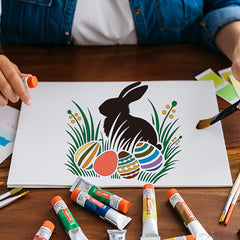 reusable rabbit stencil
