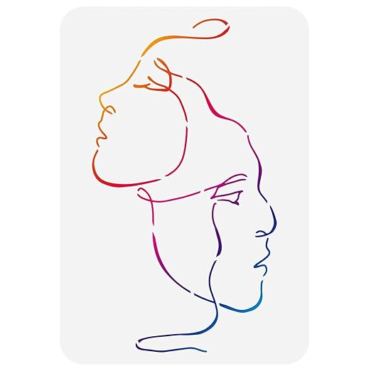 faces stencil