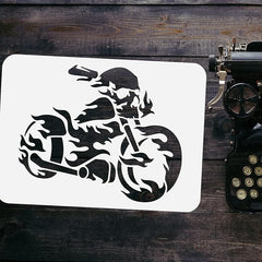 motorbike stencil