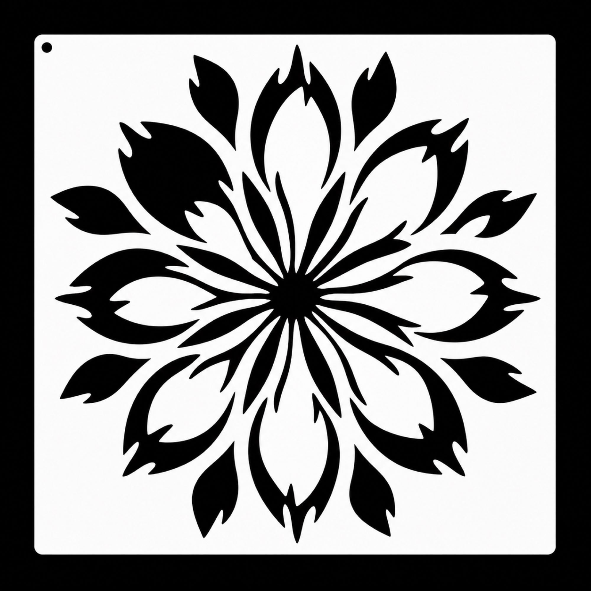 mandala flower reusable painting stencil for diy art projects