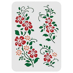 flowers stencil

