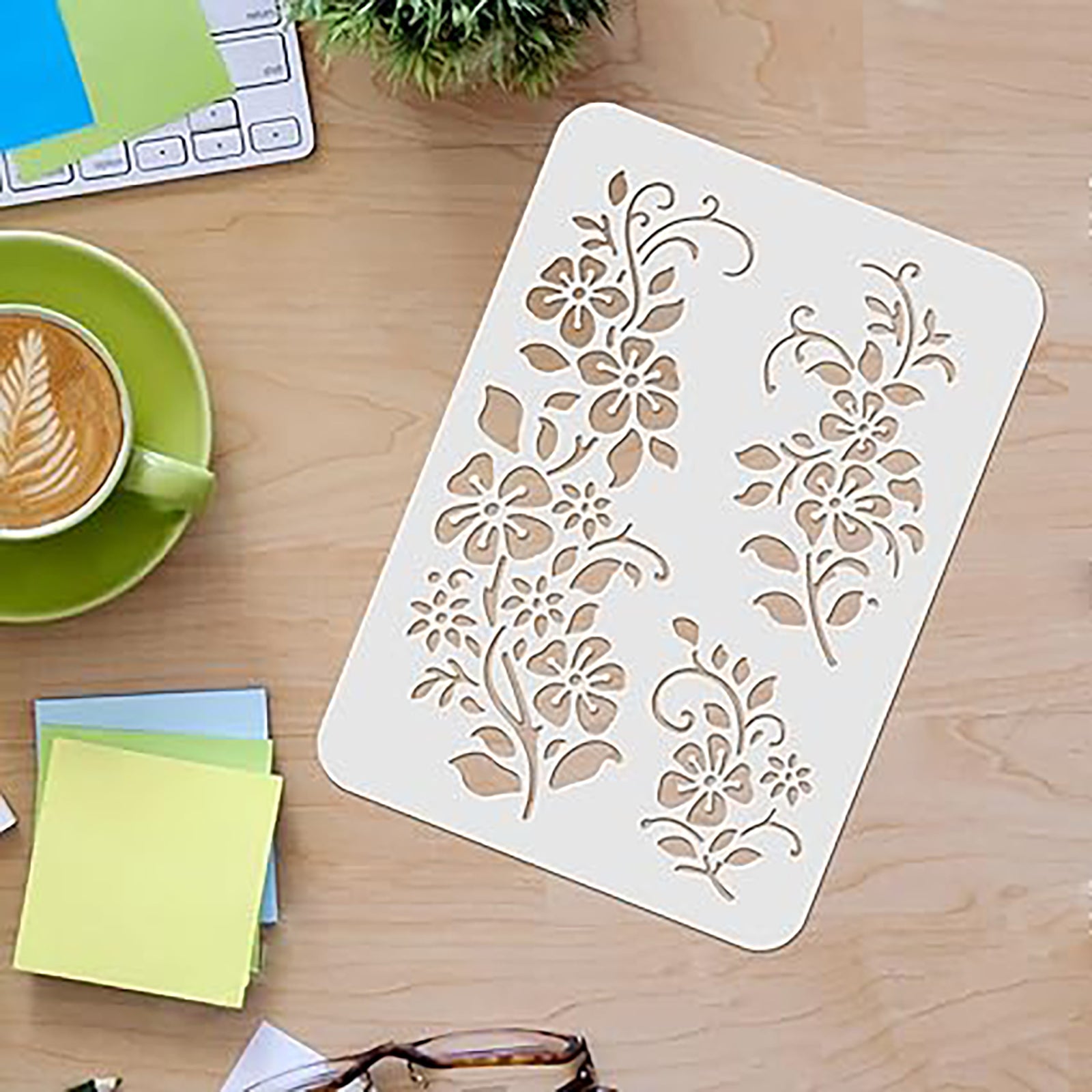 flower bunch stencil
