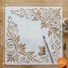 pet plastic stencil for texture painting