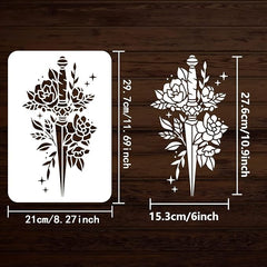 art sword stencil